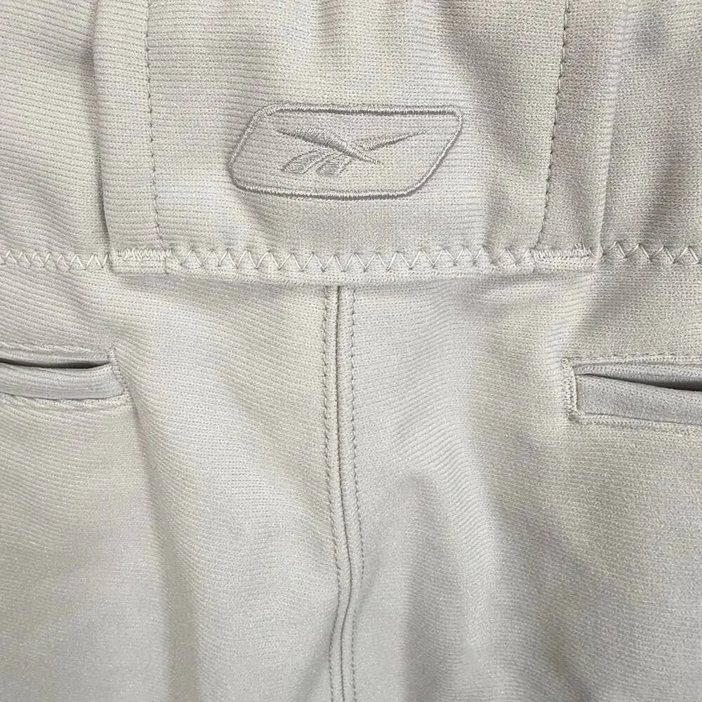 NEW Reebok Baseball Pants Gray Adult Size L 36 x 31 NWT